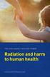 Radiation and harm to human health