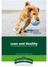 Lean and Healthy The comprehensive nutrition concept for dogs