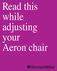 Read this while adjusting your Aeron chair