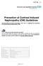 Prevention of Contrast Induced Nephropathy (CIN) Guidelines
