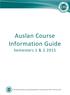Auslan Course Information Guide Semesters 1 &