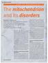 The mitochondrion and its disorders