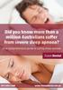 Did you know more than a million Australians suffer from severe sleep apnoea?