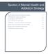 Section J: Mental Health and Addiction Strategy