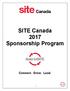 SITE Canada 2017 Sponsorship Program