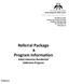 Referral Package & Program Information Adult Intensive Residential Addiction Program