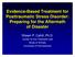 Evidence-Based Treatment for Posttraumatic Stress Disorder: Preparing for the Aftermath of Disaster