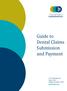 Guide to Dental Claims Submission and Payment