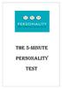 THE 5-MINUTE PERSONALITY TEST L O G B
