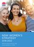 NSW WOMEN S STRATEGY Advancing economic and social equality in NSW