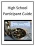 High School Participant Guide