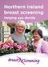 Northern Ireland breast screening. Helping you decide
