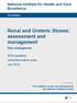 Renal and Ureteric Stones: assessment and management