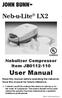 Nebulizer Compressor Item JB User Manual. Read this manual before operating the nebulizer. Save this manual for future reference.
