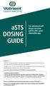 asts DOSING GUIDE For advanced soft tissue sarcoma (asts) after prior chemotherapy