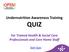 Undernutrition Awareness Training QUIZ For Trained Health & Social Care Professionals and Care Home Staff