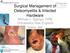Surgical Management of Osteomyelitis & Infected Hardware. Michael L. Sganga, DPM Orthopedics New England Natick, MA