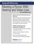 Meeting a Person With Hearing and Vision Loss
