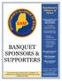 BANQUET SPONSORS & SUPPORTERS. Sportsman s Alliance of Maine