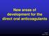New areas of development for the direct oral anticoagulants