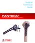 Surgical Technique Guide PANTERA. Proximal Humerus Fracture Fixation Plate System