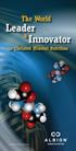 Innovator in Chelated Mineral Nutrition