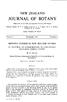 NEW ZEALAND JOURNAL OF BOTANY. Department of Scientific and Industrial Research, Wellington