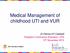 Medical Management of childhood UTI and VUR. Dr Patrina HY Caldwell Paediatric Continence Education, CFA 15 th November 2013