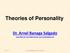 Theories of Personality Dr. Arnel Banaga Salgado
