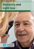 Dementia and sight loss