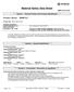 Material Safety Data Sheet MSDS ID: SK-105C