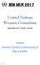 IEM MUN United Nations Women Committee