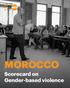 MOROCCO Scorecard on Gender-based violence