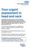 Your urgent assessment in head and neck