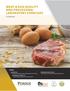 MEAT & EGG QUALITY AND PROCESSING: LABORATORY EXERCISES