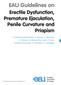 EAU Guidelines on Erectile Dysfunction, Premature Ejaculation, Penile Curvature and Priapism