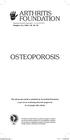 OSTEOPOROSIS ARTHRITIS FOUNDATION