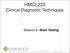 HMCL223 Clinical Diagnostic Techniques
