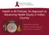 Health in All Policies: An Approach to Advancing Health Equity in Indian Country