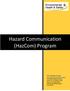 Hazard Communication (HazCom) Program