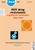 HIV drug resistance: a guide for treatment advocates