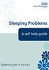 Devon Partnership NHS Trust. Sleeping Problems