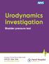 Urodynamics investigation