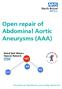 Open repair of Abdominal Aortic Aneurysms (AAA)