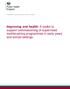 Improving oral health: A toolkit to support commissioning of supervised toothbrushing programmes in early years and school settings