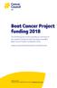 Beat Cancer Project funding 2018