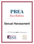 PREA. Fact Bulletin. Sexual Harassment