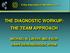 THE DIAGNOSTIC WORKUP: THE TEAM APPROACH