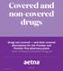 Covered and non-covered drugs