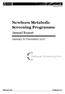 Newborn Metabolic Screening Programme